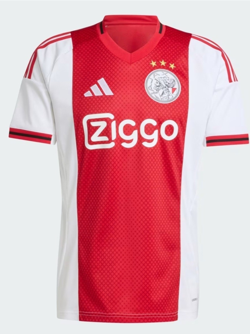 adidas  Ajax Home Soccer Jersey - Red & White
